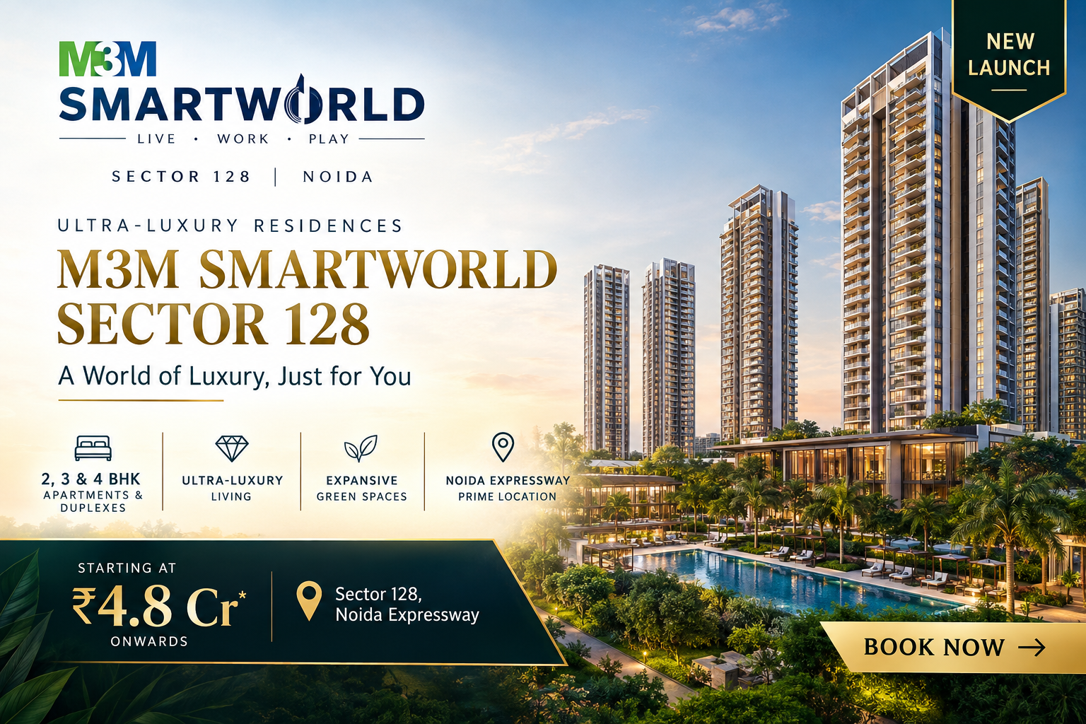 M3M SmartWorld Sector 128 Noida - Ultra-Luxury Apartments
