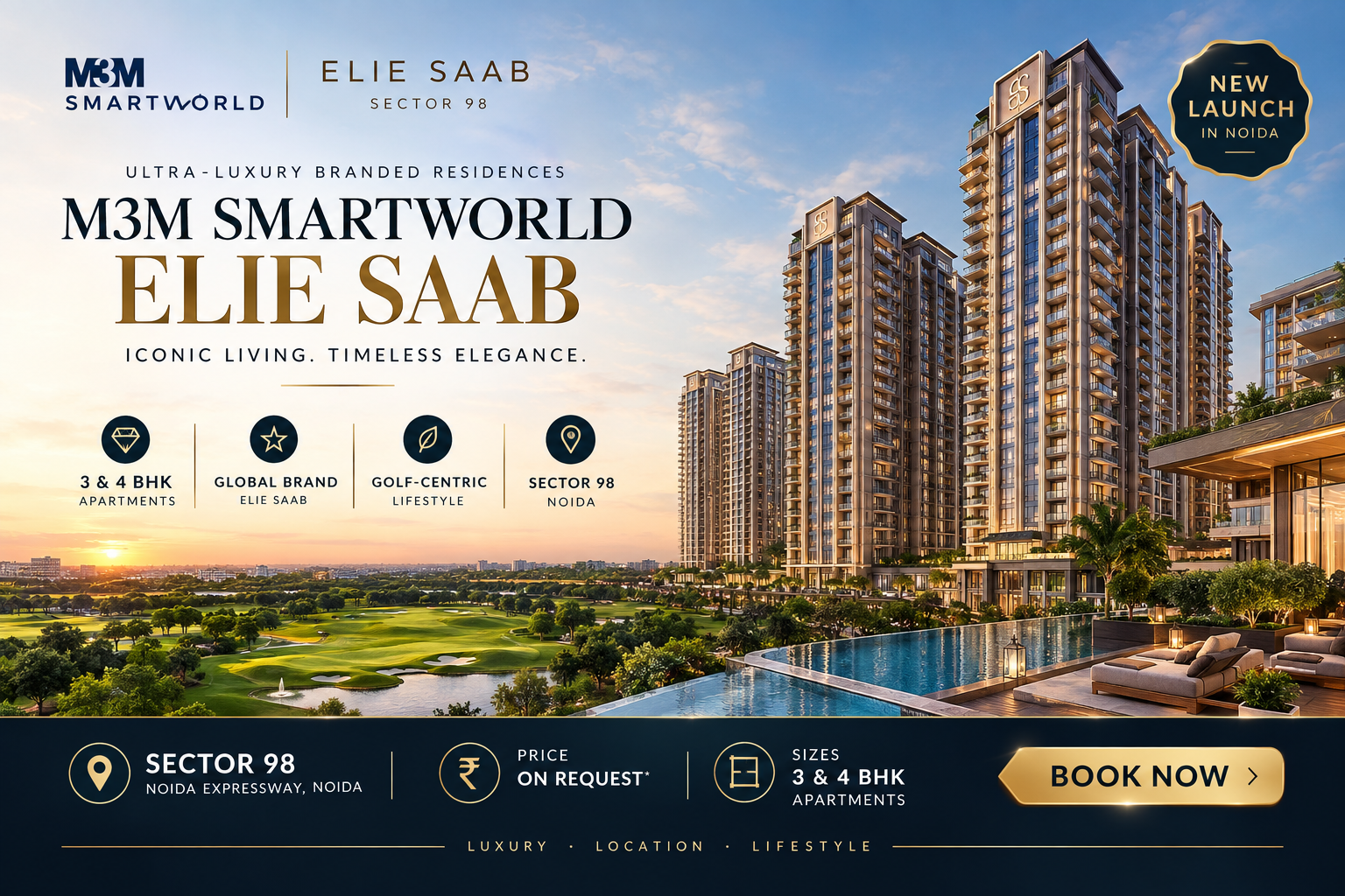 M3M SmartWorld Elie Saab Sector 98 - Ultra-Luxury Apartments Noida